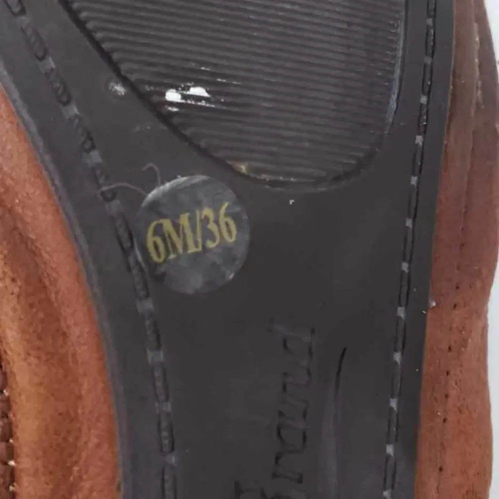 Lucky Brand Emmie Flats Leather Brown Size 6 Womens Shoes